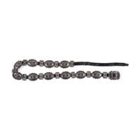 Navajo Stamped Silver Concha Belt