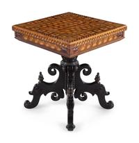 A Continental Parquetry Occasional Table
