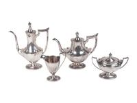 An American Silver Four-Piece Tea and Coffee Service — GORHAM MANUFACTURING COMPANY, PROVIDENCE, RHODE ISLAND