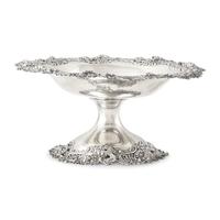 An American Silver Reticulated Compote