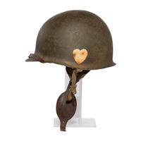 WWII Helmet Attributed to Paratrooper George Fatzer - 101st Airborne