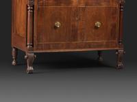 A Late Federal String Inlaid Walnut Slant-Front Secretary Desk