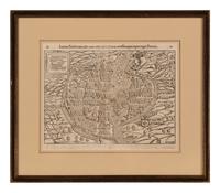 [MAP]. MUNSTER, Sebastian (1488-1552). Lutetia Parisiorum urbs, toto orbe celeberrima notissimaque caput regni Franciae . Basle, ca 1552.