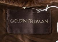 A Geoffrey Beene Brown Mink Knee-Length Coat, No size.