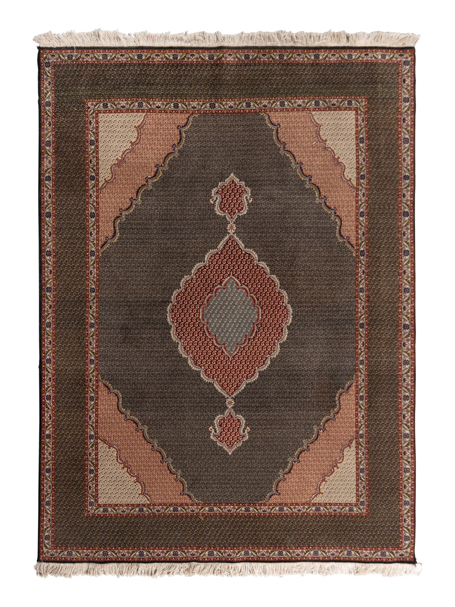 A Tabriz Silk Rug