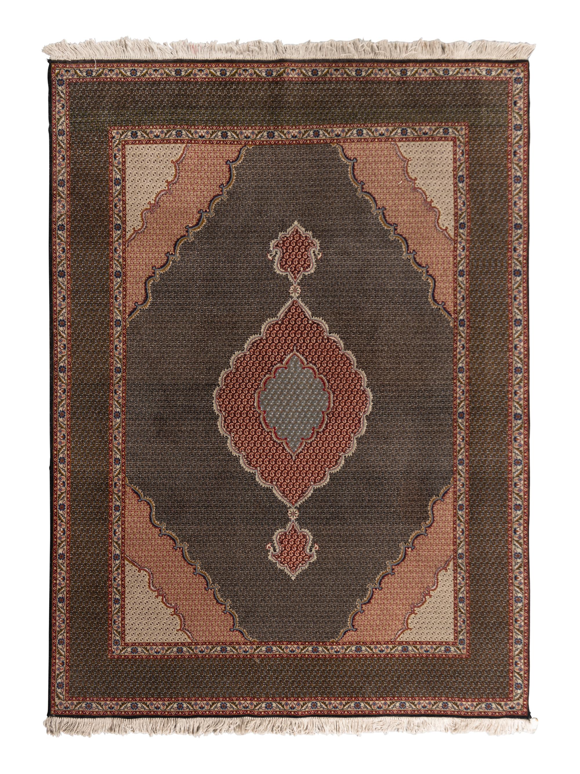 A Tabriz Silk Rug
