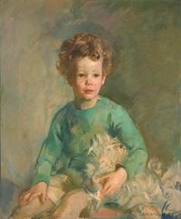 Two Works: Young Boy and His Puppy; together with Kathy (2)