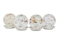 A Set of Eight Haviland Limoges Porcelain Oyster Plates