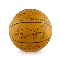 A 1958-59 St. Louis Hawks Team Signed Autograph Basketball (Beckett Authentication Services)