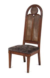 A Gothic Revival Style Carved Oak Chair Height 58 inches. — 20TH CENTURY