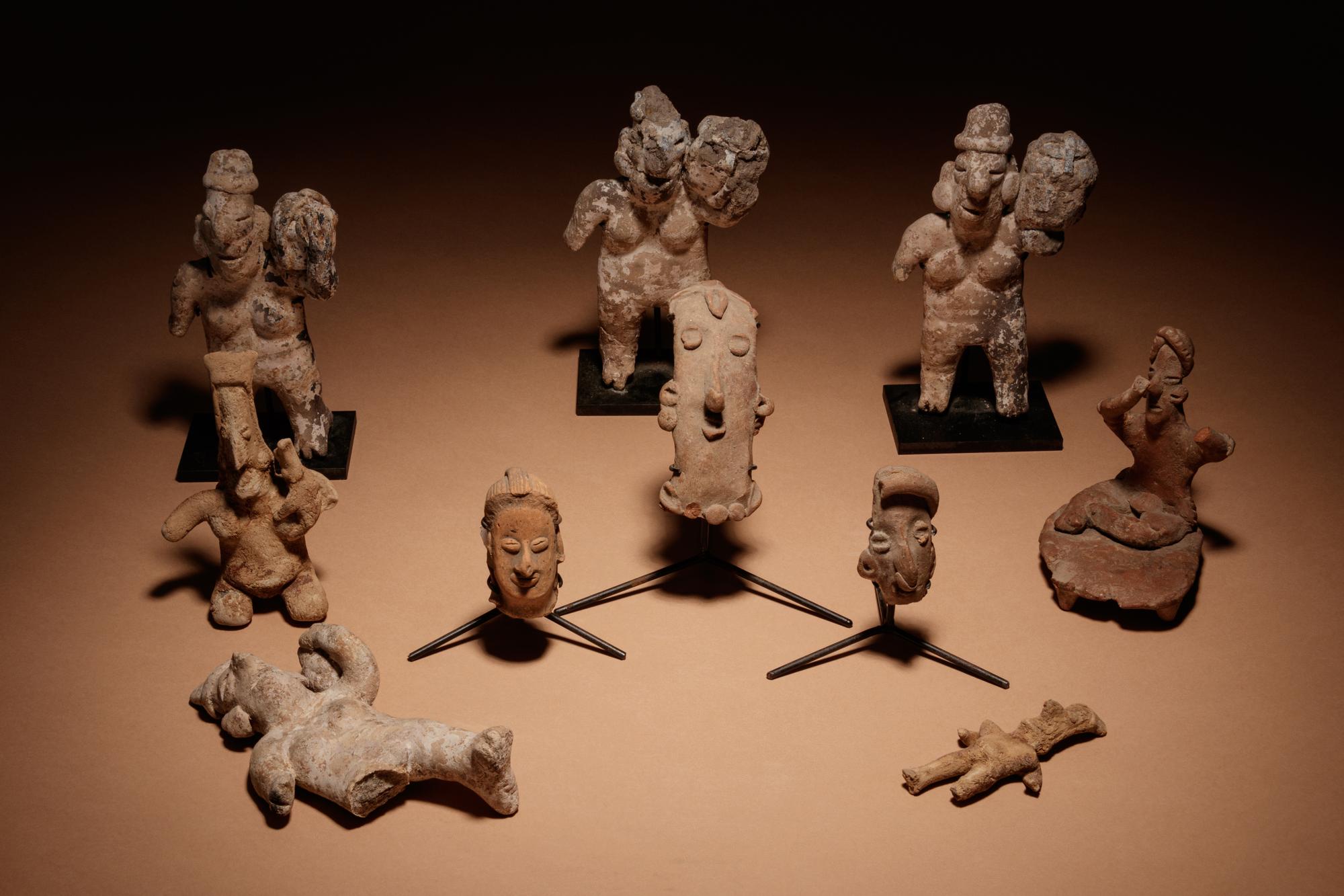 A Group of Ten Pre-Columbian Figures or Fragments of Figures