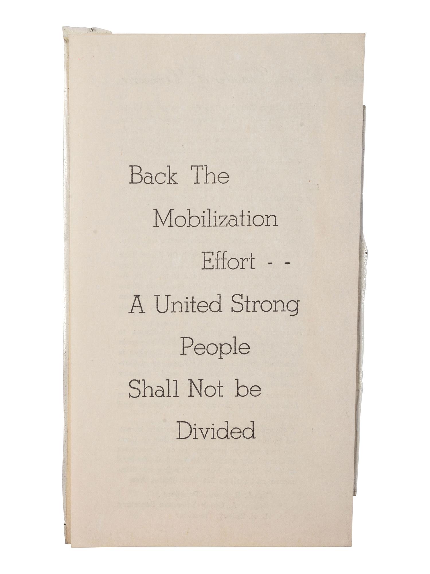 [AFRICAN AMERICANA - BUSINESS]. The Houston Negro Chamber of Commerce pamphlet. Ca 1951. [ With: ] 3 business cards representing Louis W. Dickerson's Houston, Texas, business enterprises.