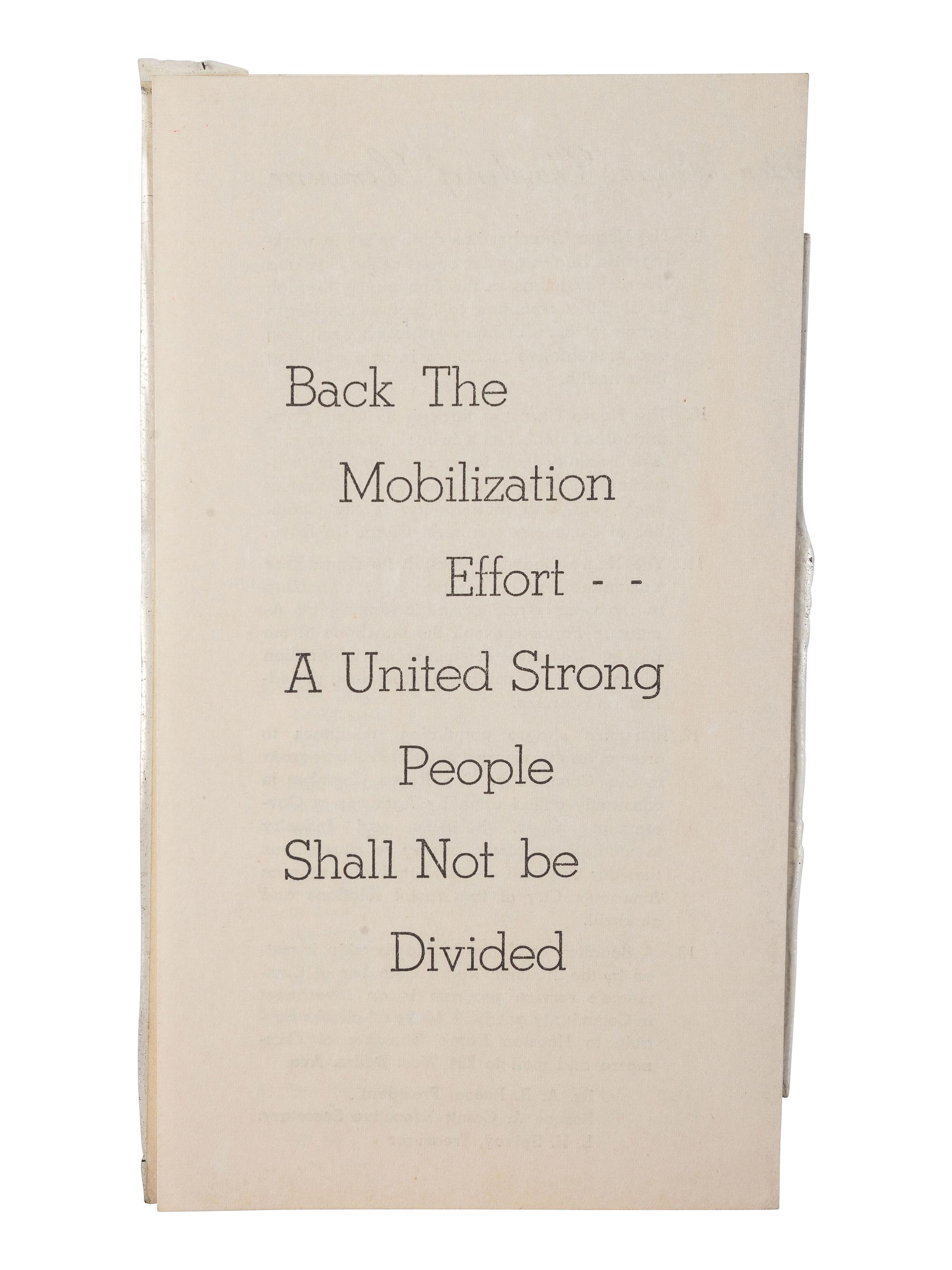 [AFRICAN AMERICANA - BUSINESS]. The Houston Negro Chamber of Commerce pamphlet. Ca 1951. [ With: ] 3 business cards representing Louis W. Dickerson's Houston, Texas, business enterprises.