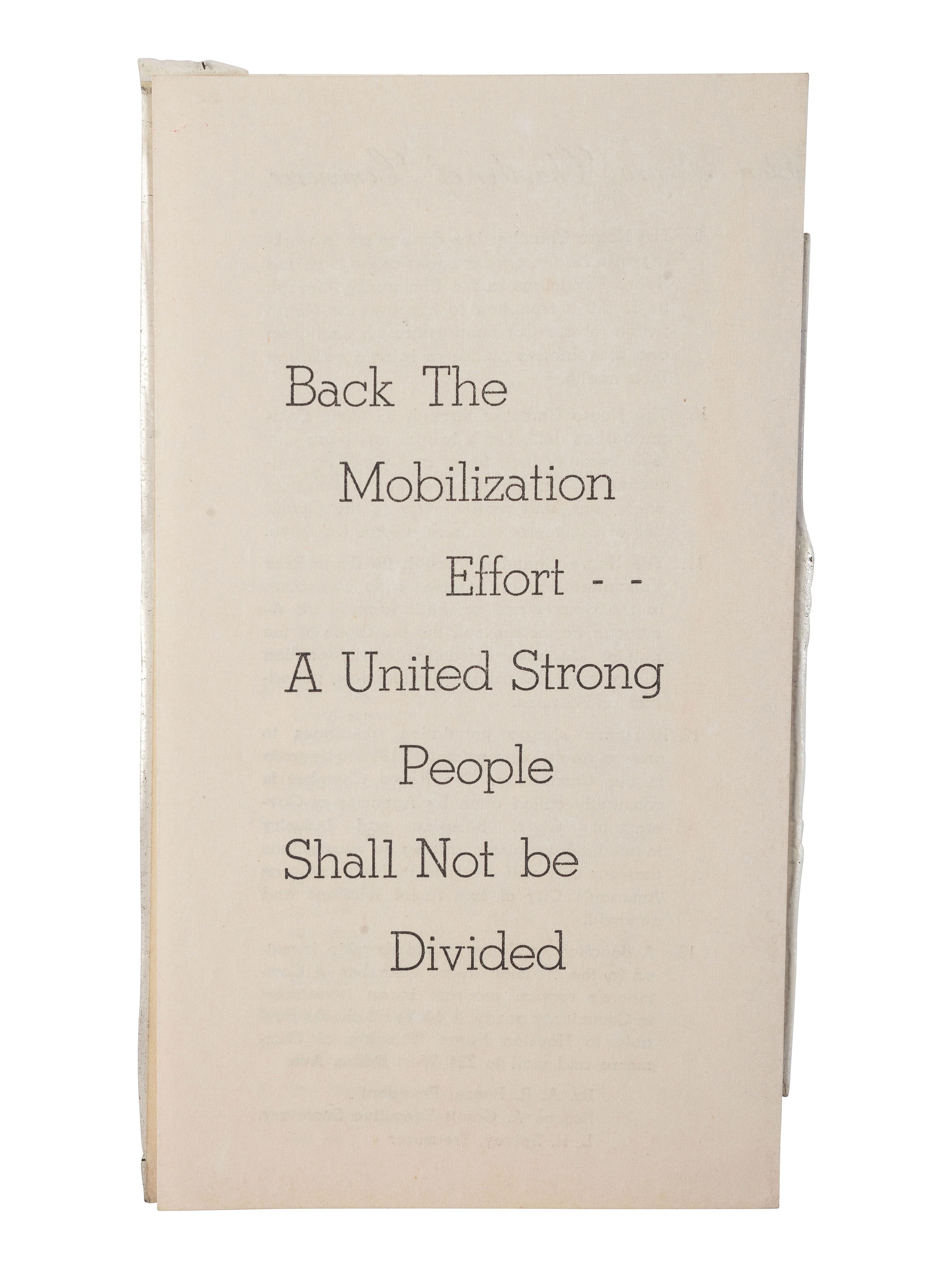 [AFRICAN AMERICANA - BUSINESS]. The Houston Negro Chamber of Commerce pamphlet. Ca 1951. [ With: ] 3 business cards representing Louis W. Dickerson's Houston, Texas, business enterprises.