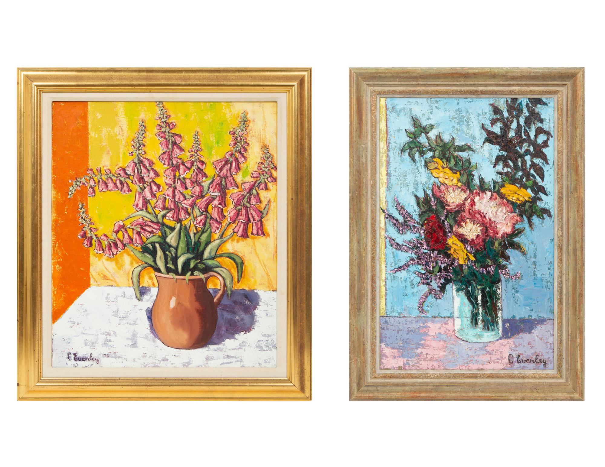 Still LIfe with Foxgloves, 1978, and Summer Flowers (two works)