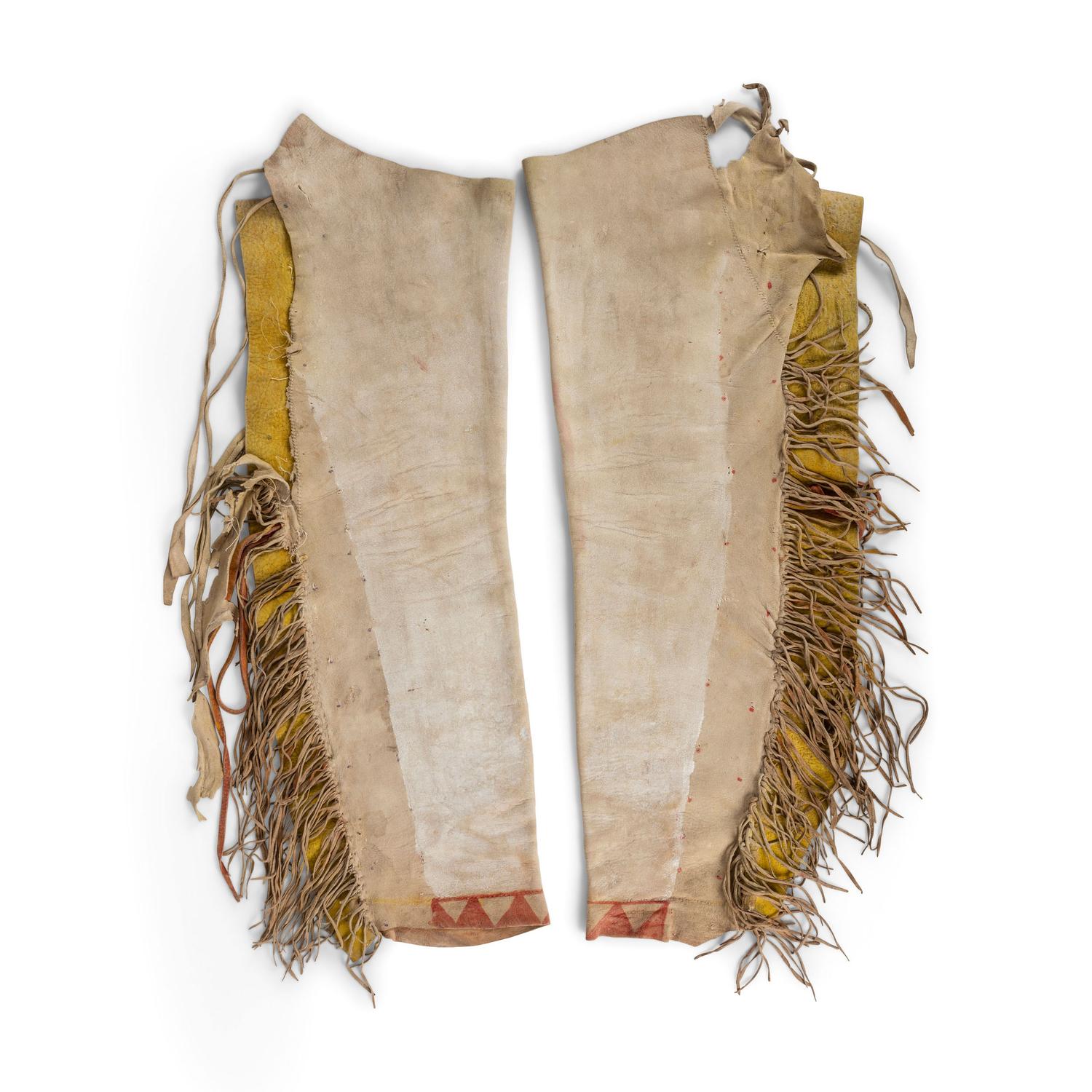 Pueblo Painted Hide Leggings