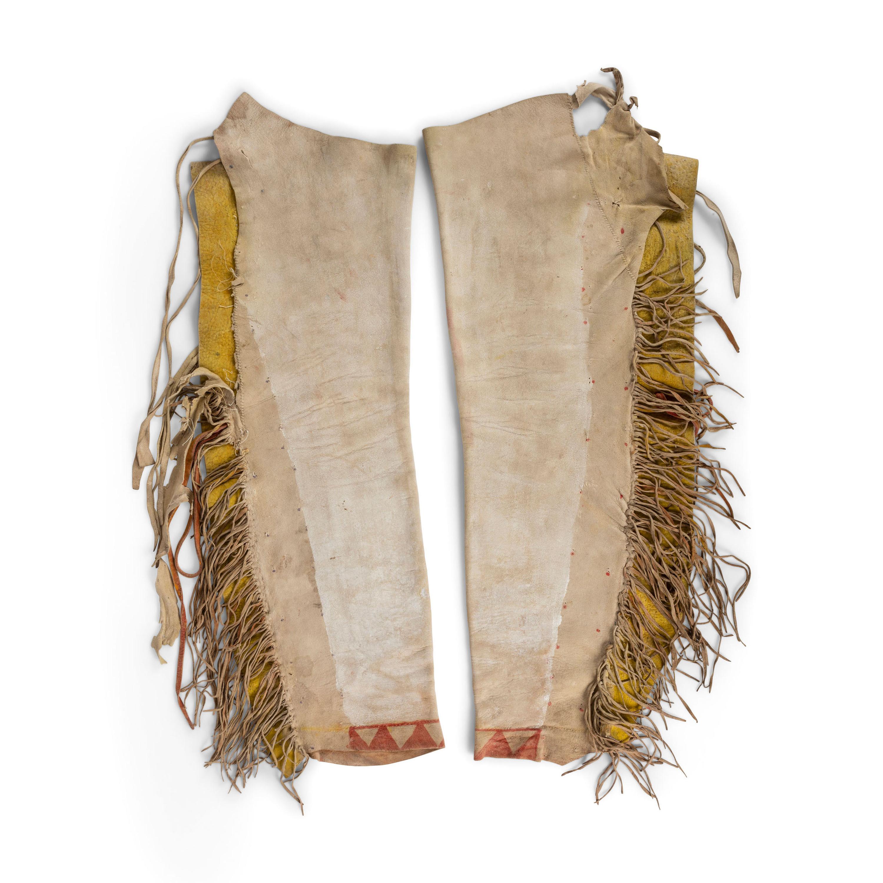 Pueblo Painted Hide Leggings