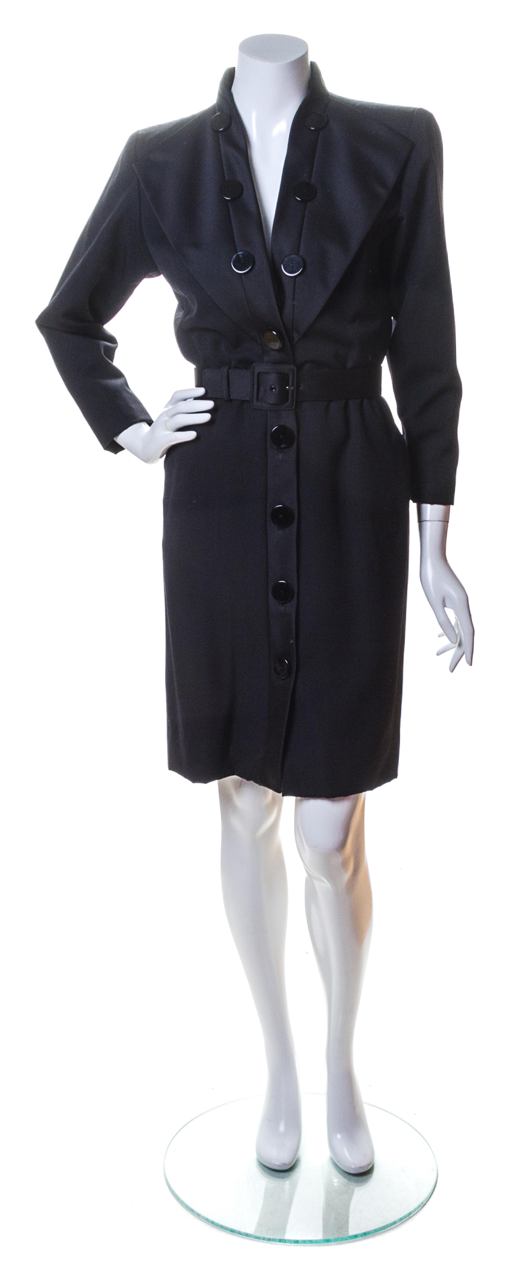 An Yves Saint Laurent Black Cocktail Dress, Size 36.