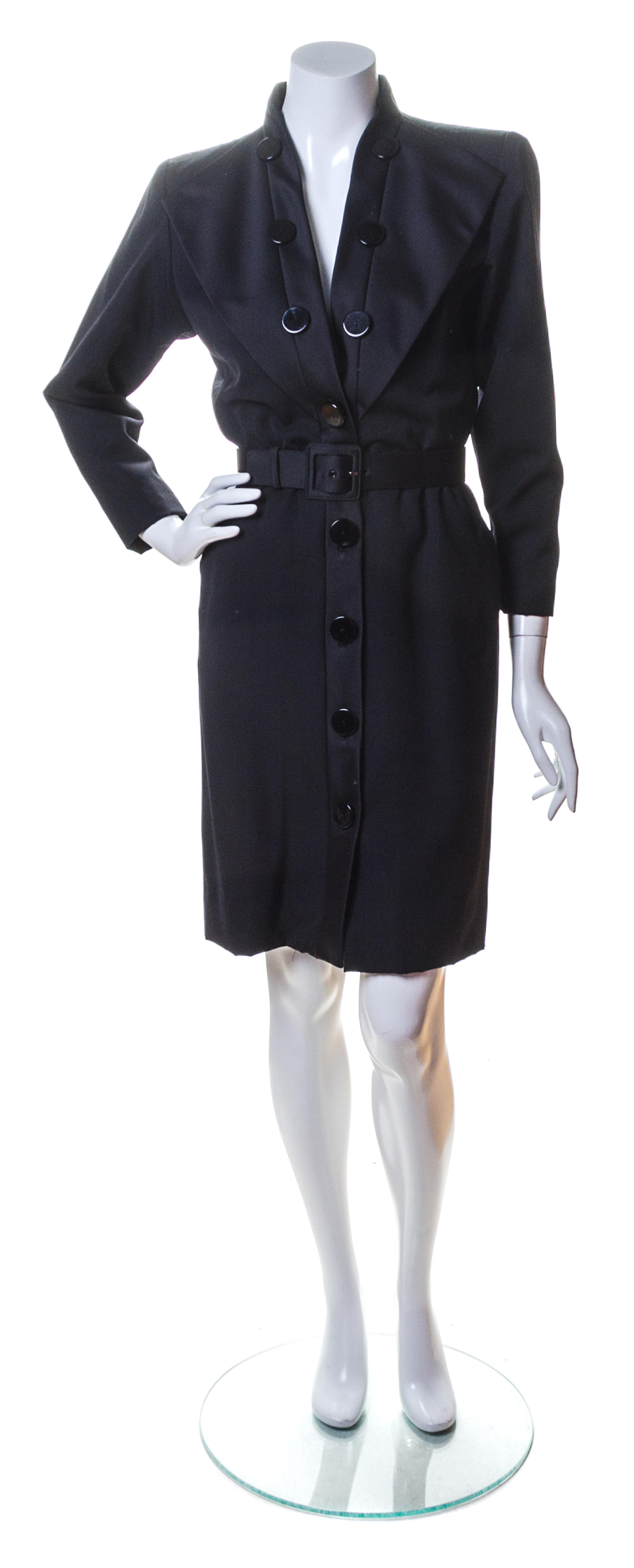 An Yves Saint Laurent Black Cocktail Dress, Size 36.