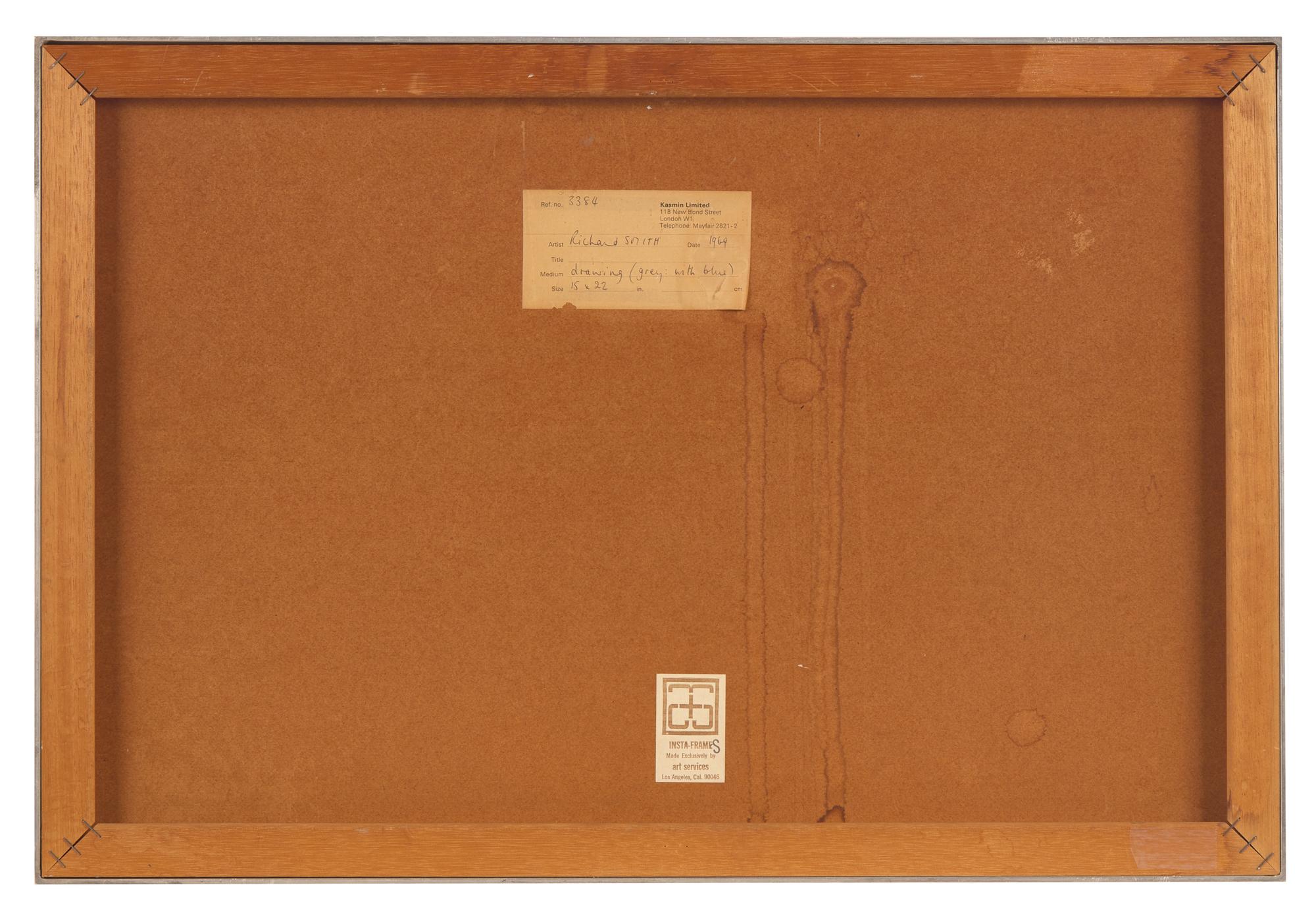 drawing (grey: with blue) , 1969