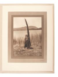 [NATIVE AMERICANS]. CURTIS, Edward S. (1868-1952), photographer. The Head Strap, Cowichan. 1912.
