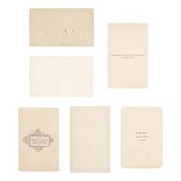 [Presidential] [Lincoln, Abraham] Group of 6 CDVs of Lincoln's Springfield home and funeral including buildings draped in mourning