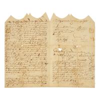[American Frontier] An Early Northwest Territory Land Indenture Issued to General Washington Johnston