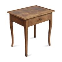 A French Provincial Oak and Walnut Side Table