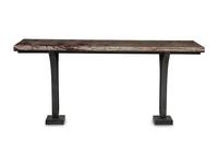 A French Art Deco Patinated Bronze Console