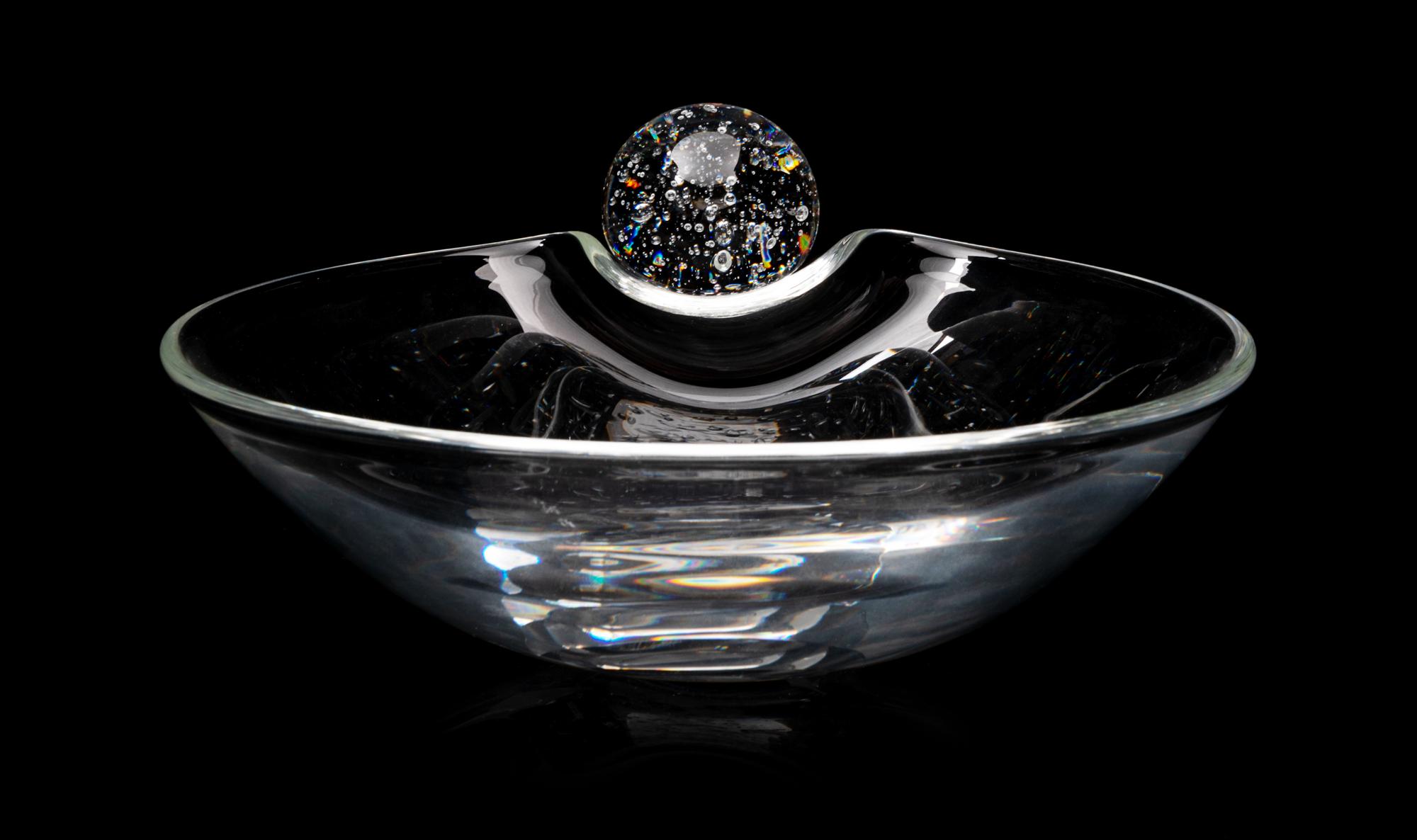 A Steuben Bowl Diameter 8 1/4 inches.