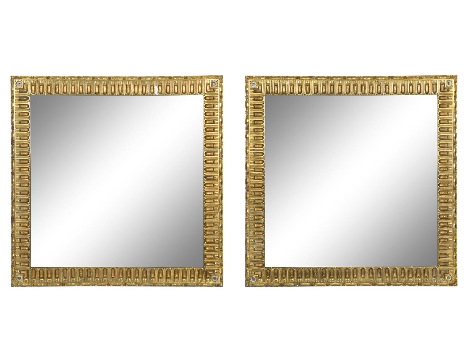 A Pair of Art Deco Style Giltwood Mirrors