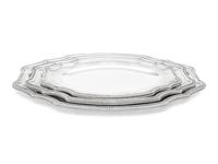 Three Pairs of French Silver Platters