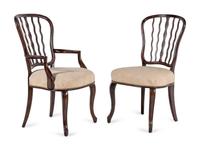 A Set of Eight Theodore Alexander Althorp Mahogany Dining Chairs
