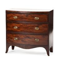 A Regency Style Mahogany Bowfront Chest of Drawers
