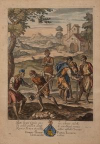 Two Pairs of Hand Colored Engravings (17th/18th Century)