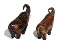 Dimitri Omersa Mid-20th Century, One Example Italian, One example likely Spanish — Two Elephant Figures