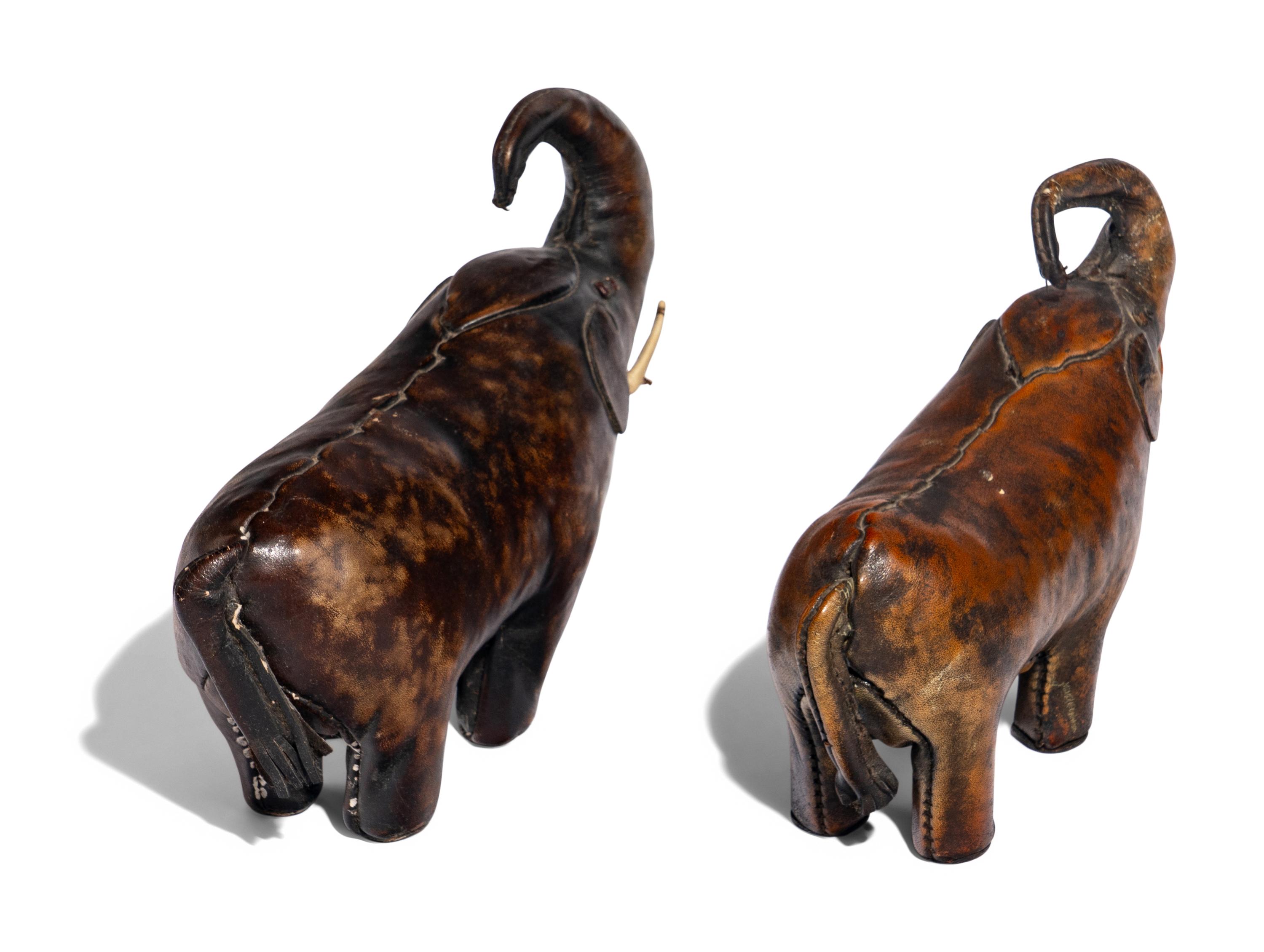 Dimitri Omersa Mid-20th Century, One Example Italian, One example likely Spanish — Two Elephant Figures