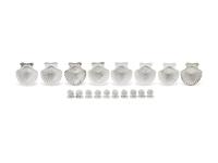A Group of Tiffany and Co. Silver Shell-Form Salts and Placecard Holders