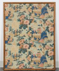 A Chinese Printed Linen Panel Height 39 1/2 x width 29 inches. — 20TH CENTURY