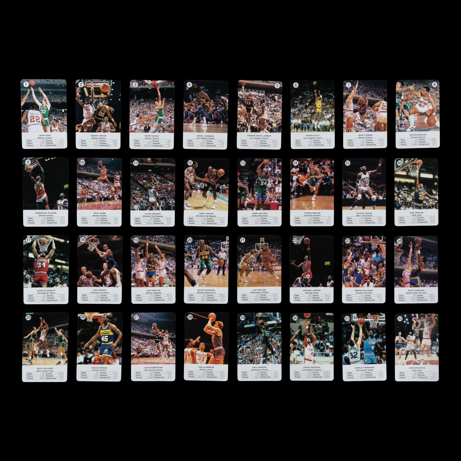 A 1988 Fournier Estrellas NBA Set Featuring Michael Jordan