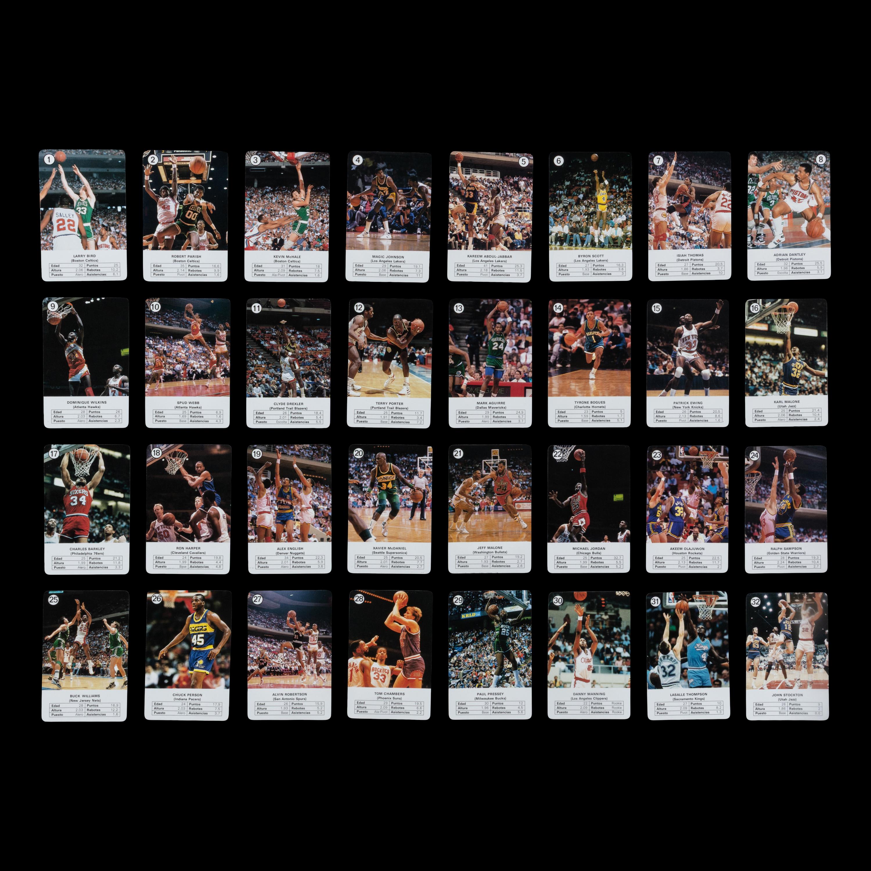 A 1988 Fournier Estrellas NBA Set Featuring Michael Jordan