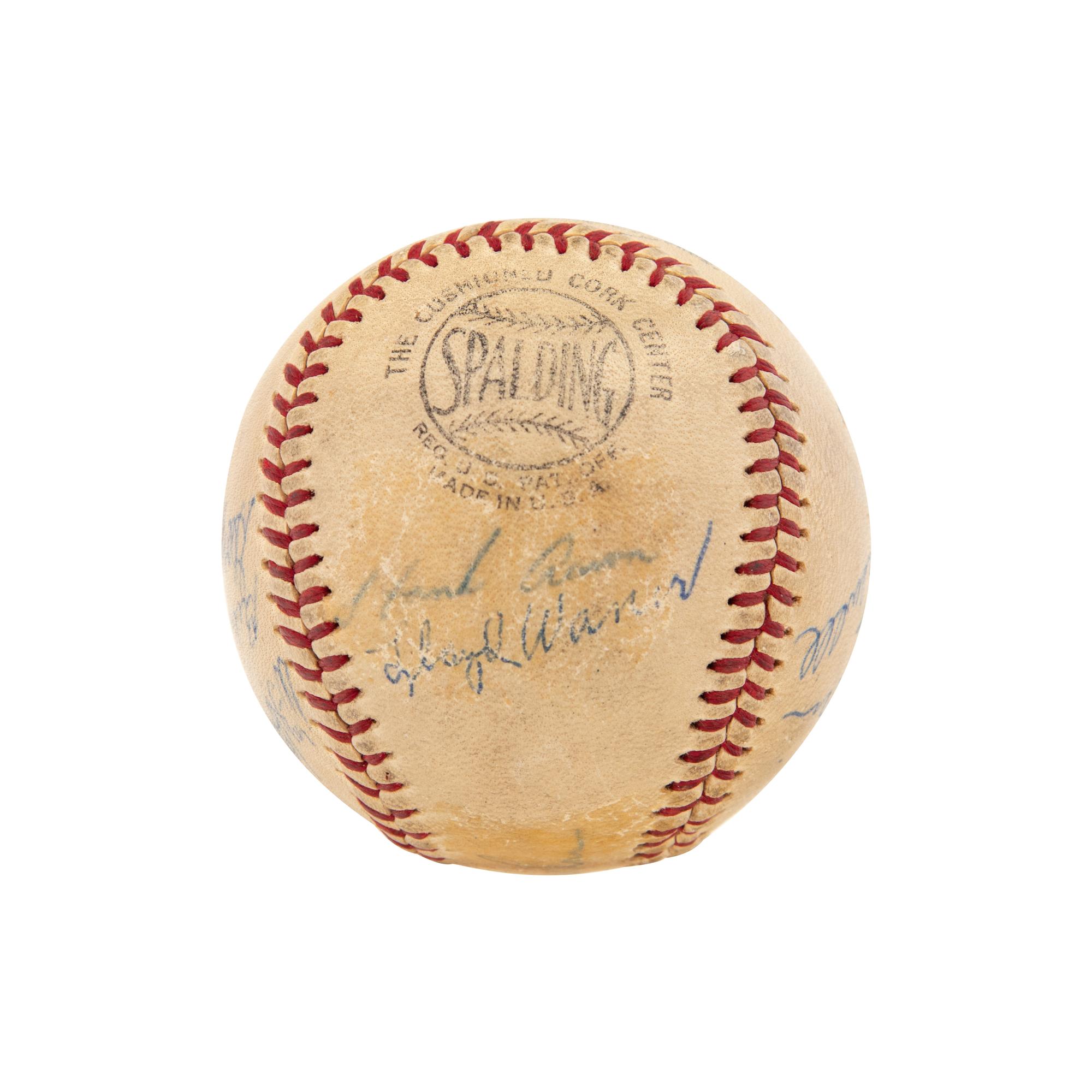 A Unique 1973 Hall of Fame Induction Weekend Signed Baseball,