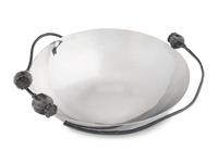 A Michael Aram Stainless Steel and Patinated Bronze Bowl