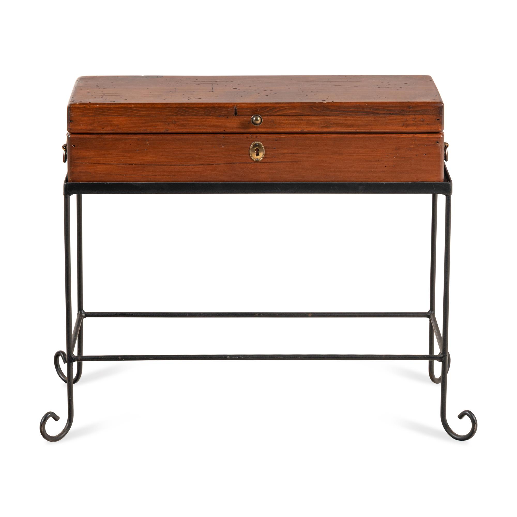 An American Pine Case on Stand