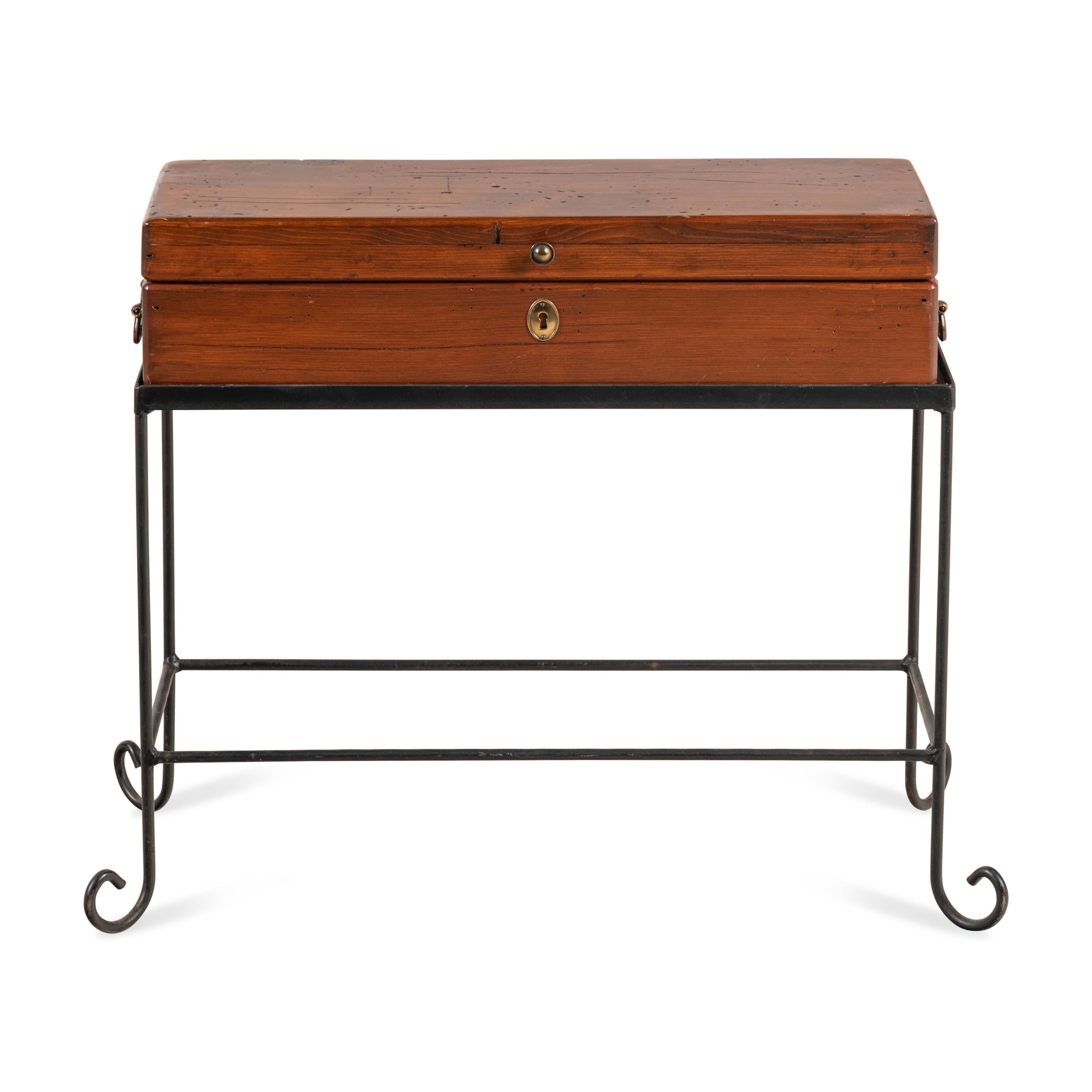 An American Pine Case on Stand