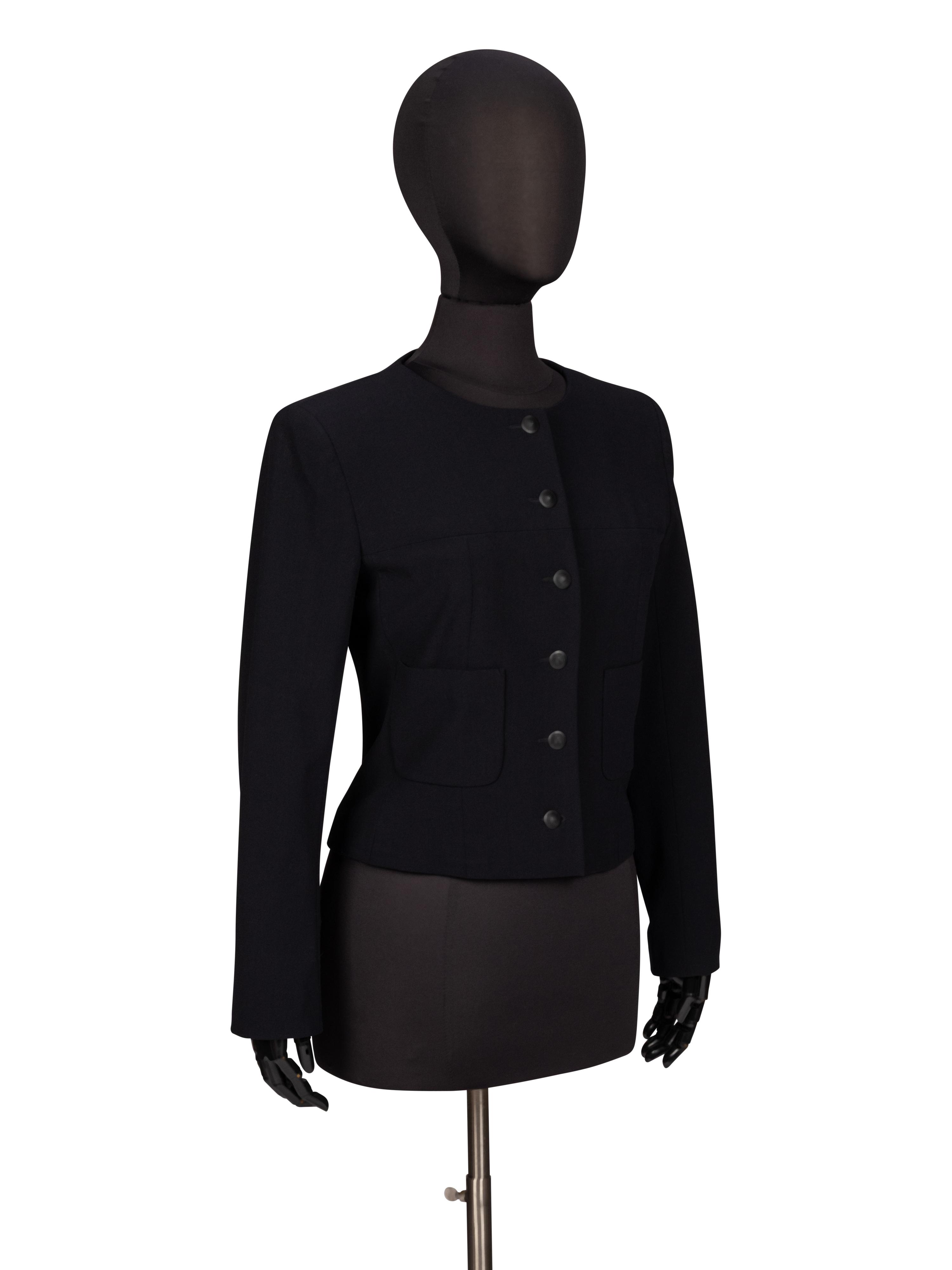 Chanel, Tailored Black Cardigan Jacket