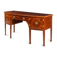 A George III Mahogany and Marquetry Sideboard