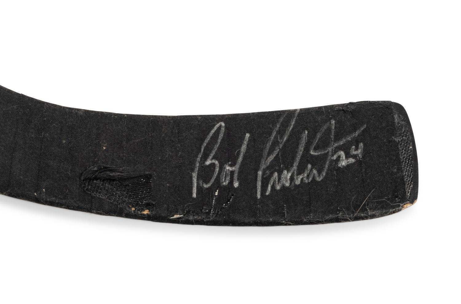 A Bob Probert Signed Autograph Game Used / Issued Hespeler Hockey Stick