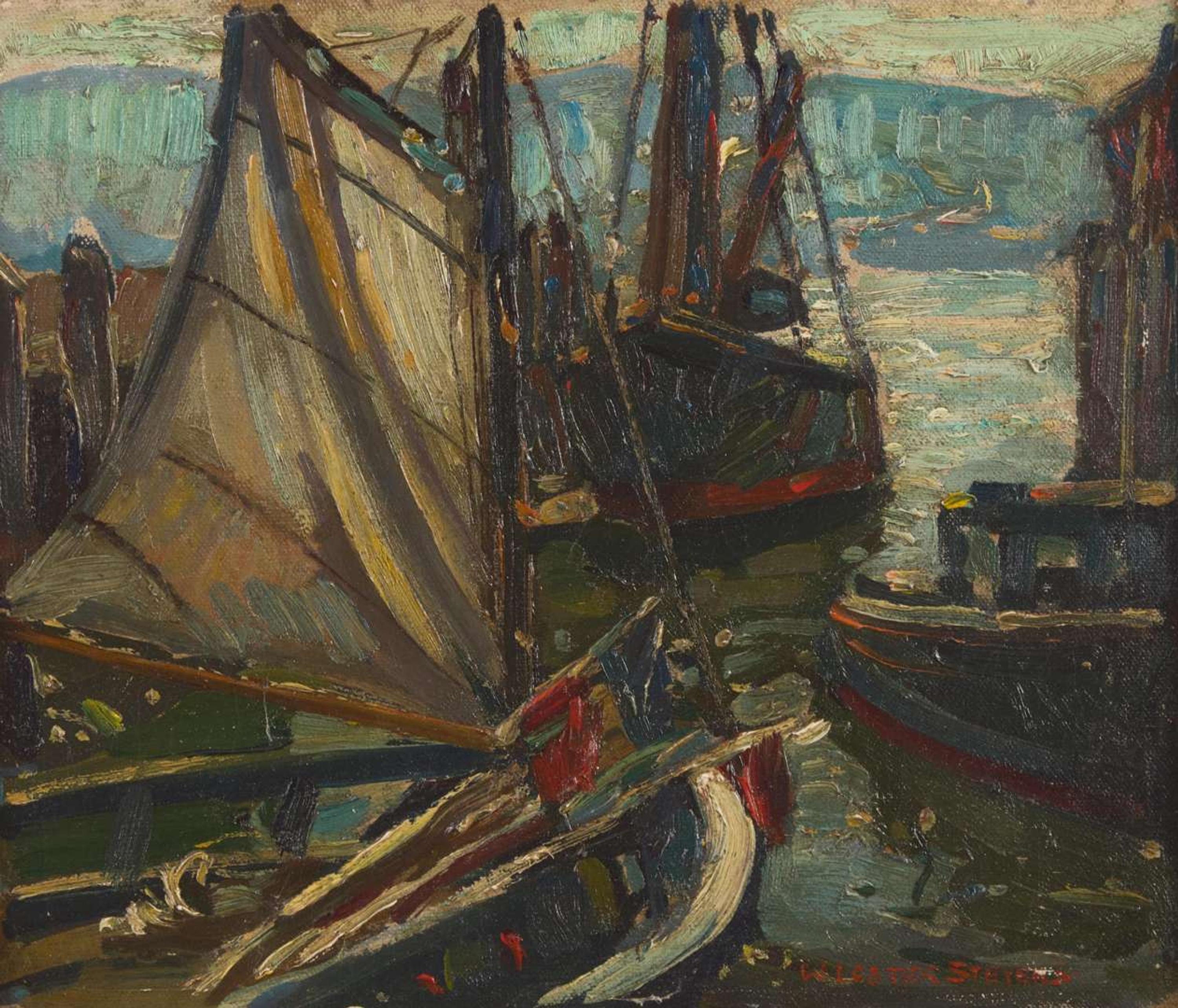 William Lester Stevens (American, 1888-1969) - The White Sail