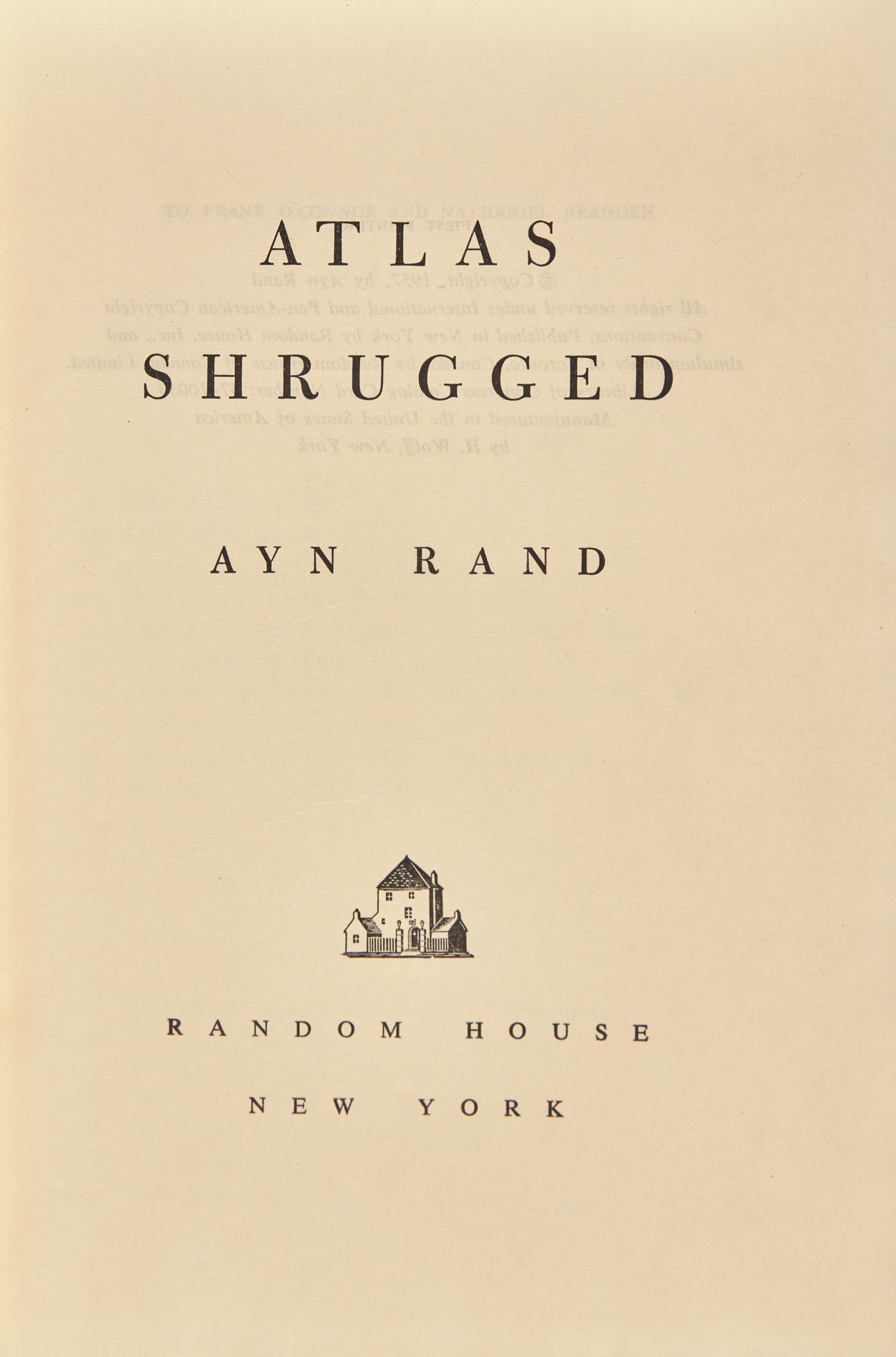 [Literature] Rand, Ayn. Atlas Shrugged